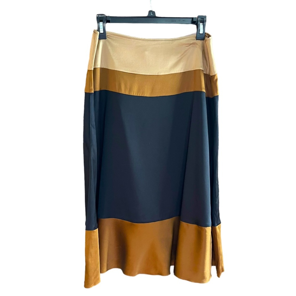 Dorothee SCHUMACHER Silk Color-block Skirt Large